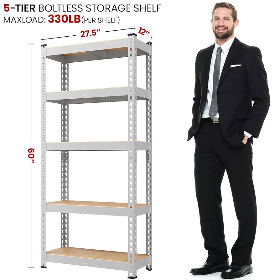 ShelF Tech System スチールラック 5段 H195W121D46 ShelF Tech System スチールラック 5段 H195W121D46 - メルカリ